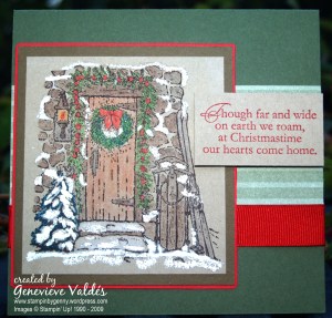 Home for Christmas card