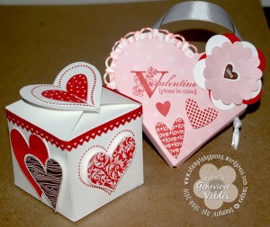 heart pouch and box top