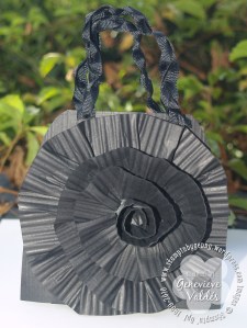 floral paper handbag