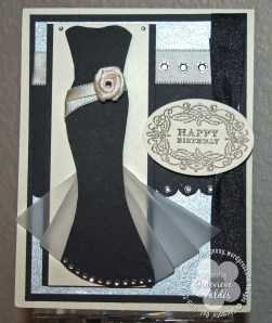 Bring on the Bling dress card