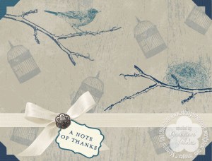 Winter blues card-001 thank you nature card