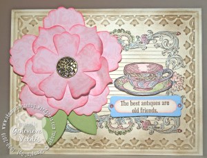 OLYMPUS DIGITAL CAMERA Vintage rose and teacup card