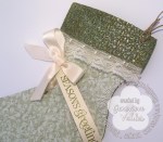 Stampin up skater boot gift card holder