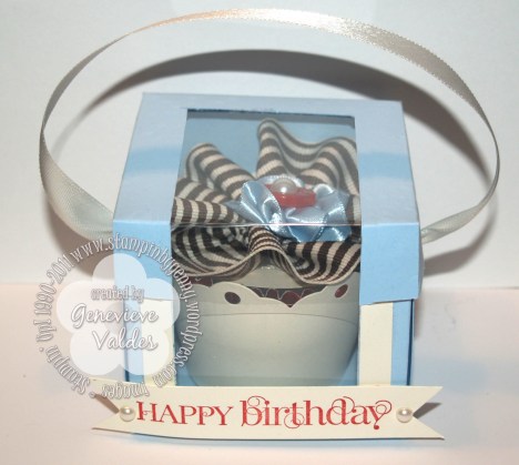 Stampin' UP! cupcake box