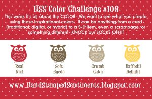 HSS color challenge - Real Red, Soft Suede, Crumb Cake, Daffodil Delight
