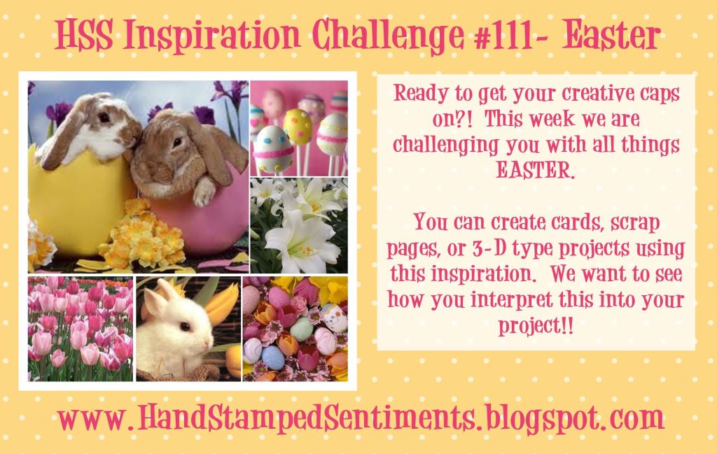 Hand Stamped Sentiments Easter Challenge Stampin Up Easter Challenge