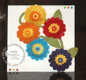 Stampin' Up Rainbow flowers Rainbow flowers card
