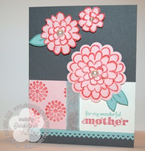 Stampin up mother's day card Stampin up Flower Fest mother's day card