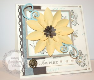 Blossom Petal Flower Card Stampin Up sunflower card