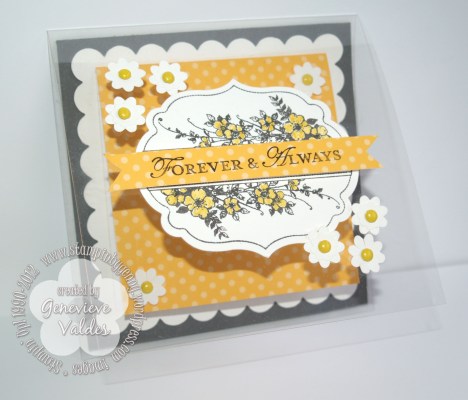 Stampin Up window sheet Forever and Always Wedding card