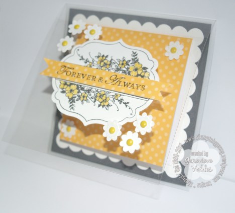 Stampin Up window sheet Forever and Always Wedding card
