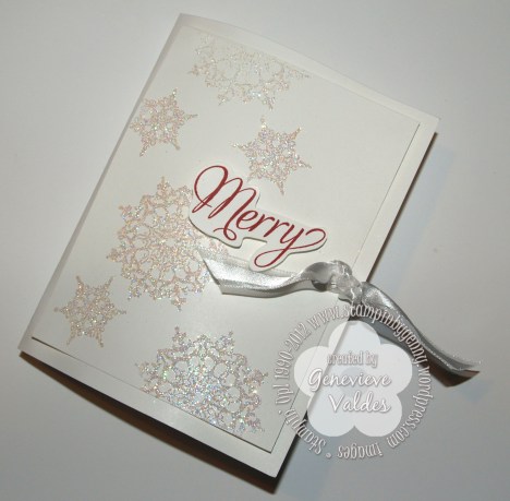 White Christmas Tree card