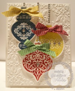 Stampin' Up! Ornament Keepsakes Christmas card