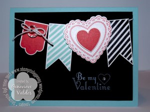 Stampin' Up! Hearts a Flutter Valentine's card