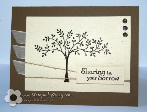 Stampin' Up! sympathy card