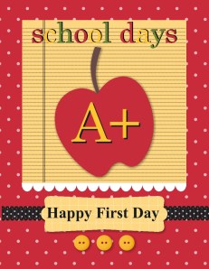 Stampin' Up! My Digital Studio Back to School card