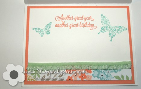 Stampin Up Another Great Year birthday card