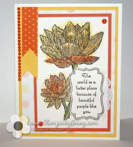 People Like You watercolor Stampin Up card