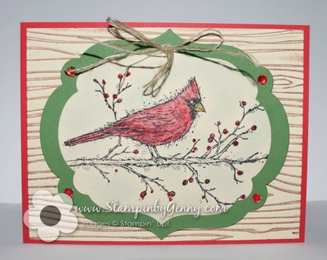 Stampin Up Beauty of the Season Christmas card