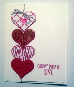 Groovy Love Valentine card