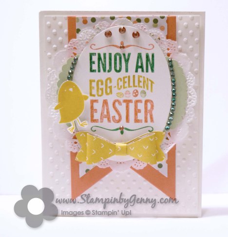Stampin Up For Peep's Sake Easter card