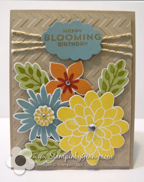 Stampin up Flower patch card