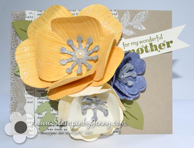 Stampin up Bouquet Bigz L Die mothers day card