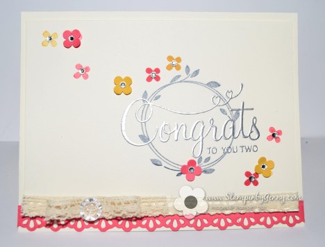Stampin up Your Perfect Day wedding card