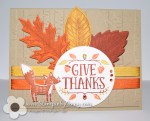 Thankful Forest Friends Thanksgiving fall Stampin up&nbsp;card