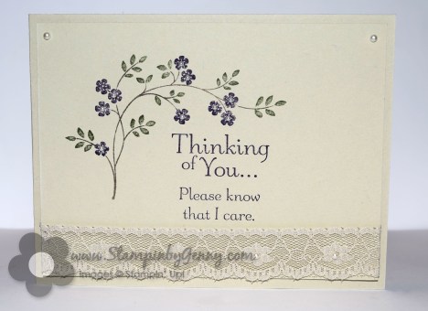 Stampin Up Thinking of You Sympathy card