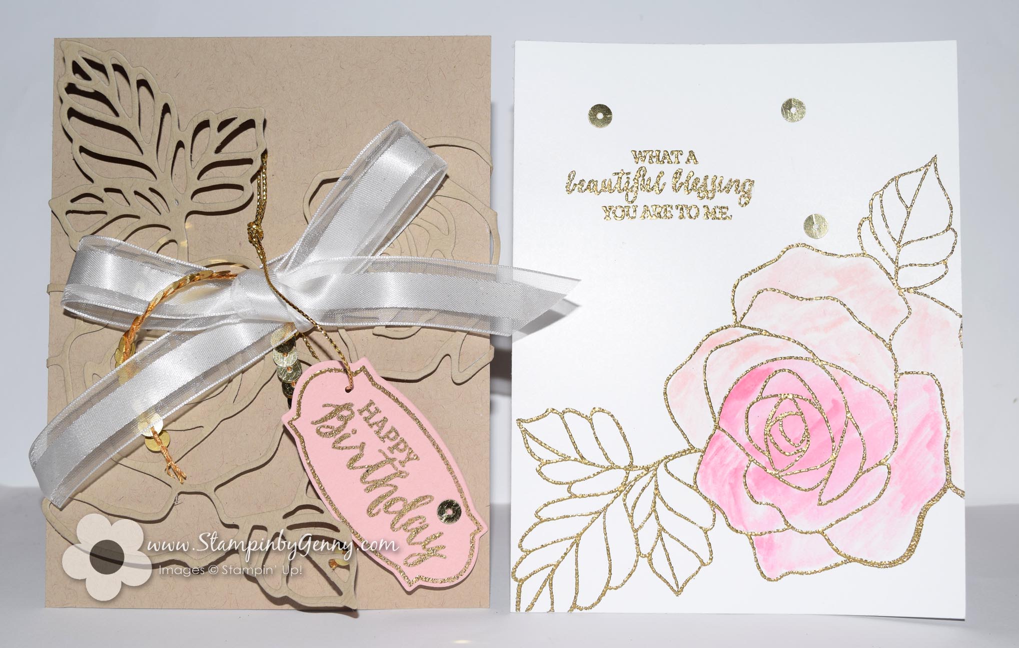 Rose Wonder Birthday Card | Stampin' by Genny's Blog