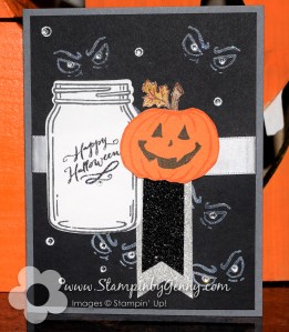 Stampin Up Jar of Haunts Halloween card