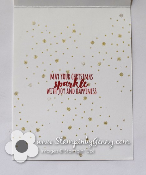 Stampin Up Festive Flower Poinsettia Christmas card