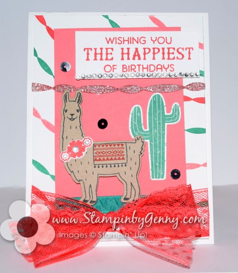 Stampin Up Birthday Fiesta card