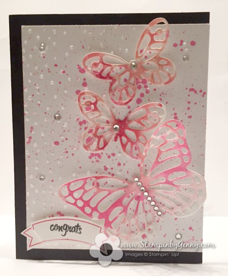 Stampin Up Cogratulation Butterflies card
