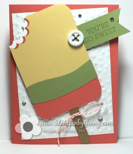 Stampin up popsicle card