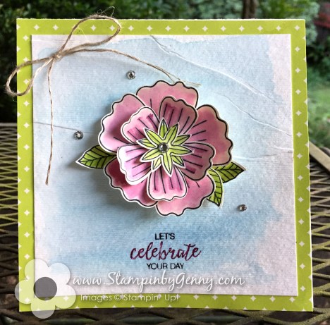 Stampin up Bunvh of Blossoms Birthday card