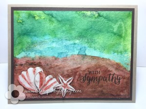 Blossom Builder Punch makes seashells Rose Wonder Sympathy card