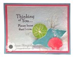 Stampin Up So Many Shells Sympathy&nbsp;card