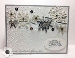 Stampin Up Seasonal Layers Snowflake Christmas&nbsp;card