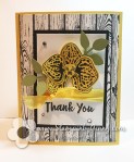 Stampin Up Orchid Builder Thank You&nbsp;card