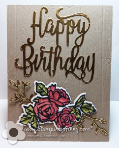 Stampin up Petal Palette birthday card