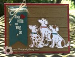 Stampin Up Happy Tails dog&nbsp;card