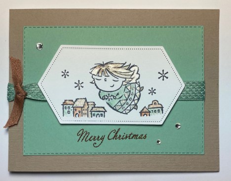 Stampin up Christmas card, Stampin Up Flights of Fancy card, angel cards, Stampin Up