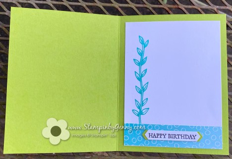 Stampin Up Friendly Flamingo birthday card