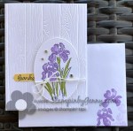 Stampin Up Amazing Iris Thank you&nbsp;card