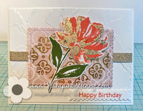 Stampin Up Art Gallery Birthday card
